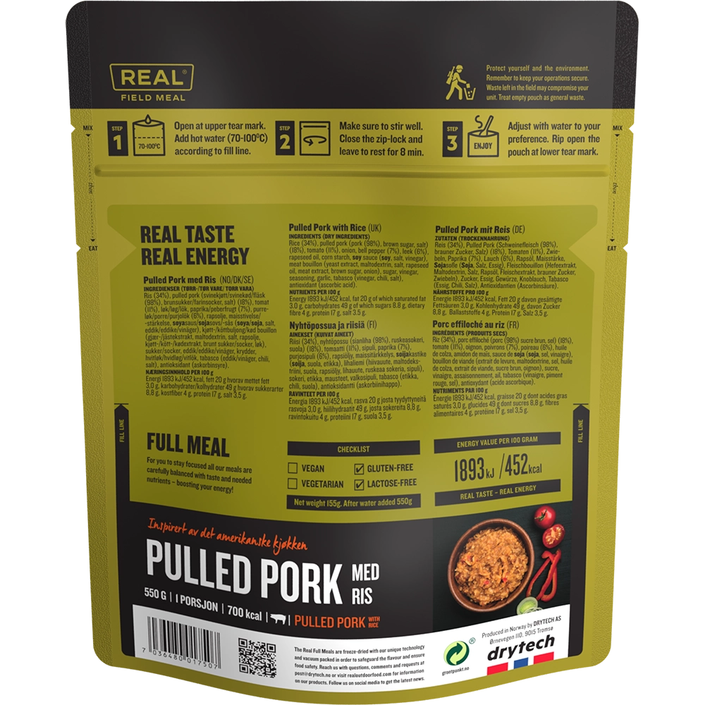 REAL Field Meal Rebitud sealiha riisiga 700kcal - Image 4